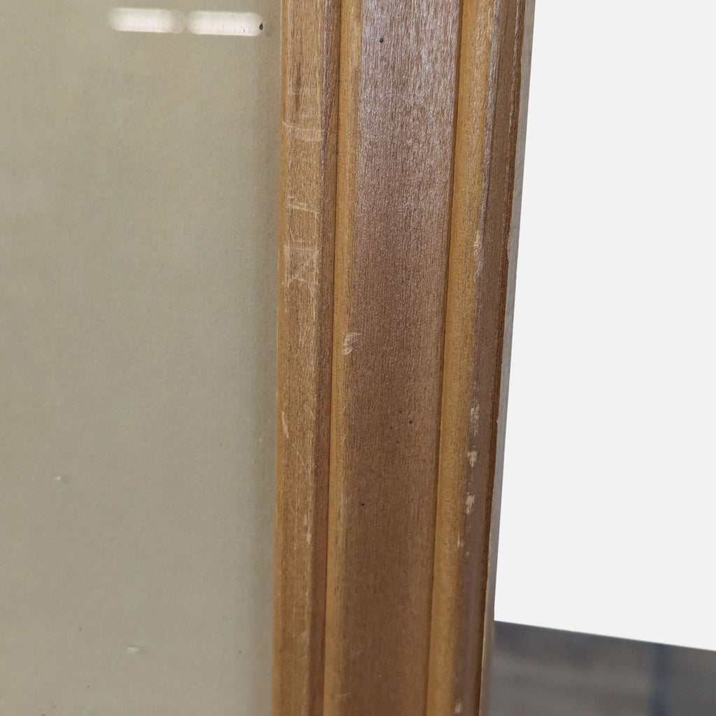 a large french oak framed mirror with a glass door for sale - image 3 of 9