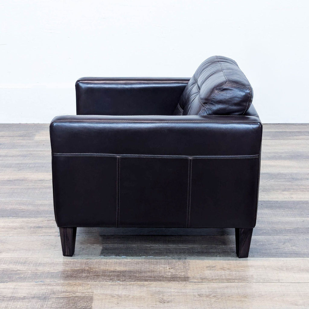 Chateau d'Ax Dark Brown Leather Chair