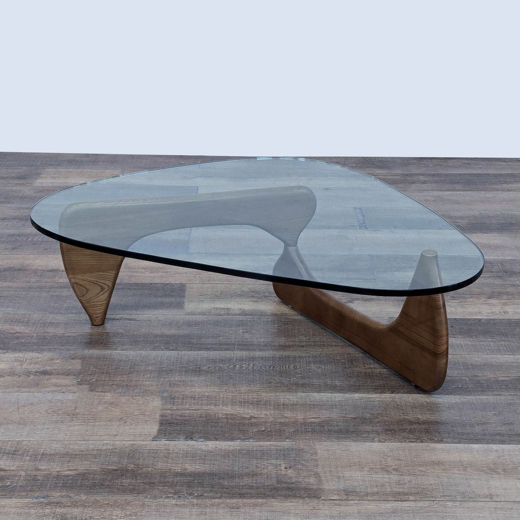 coffee table with a glass top