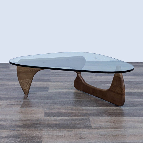 coffee table with a glass top