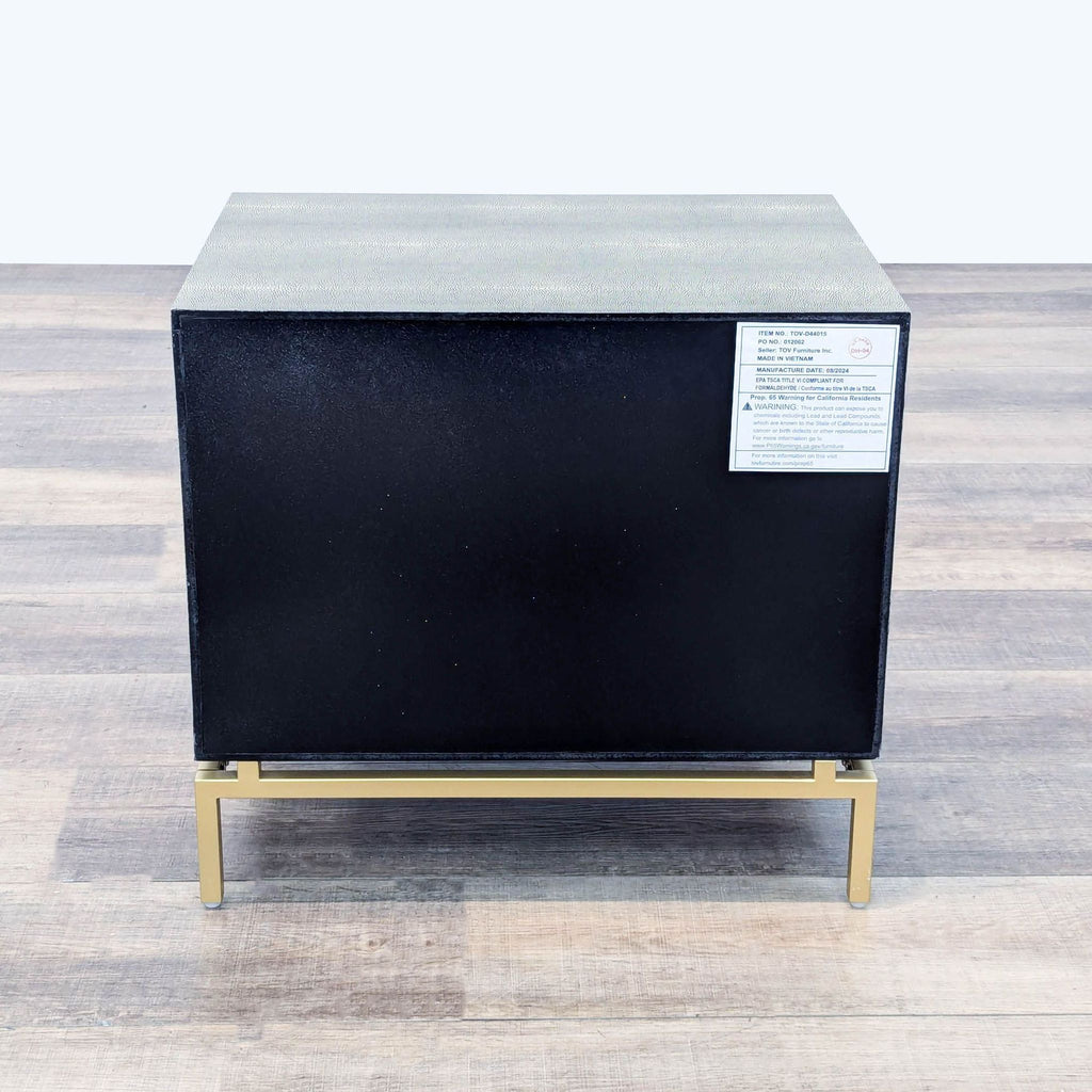 TOV Furniture Shagreen Nightstand