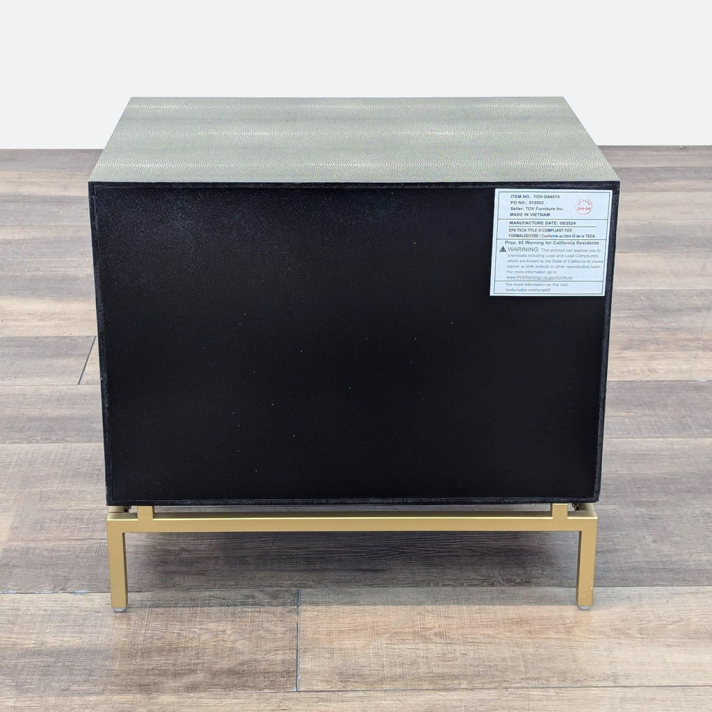 TOV Furniture Shagreen Nightstand