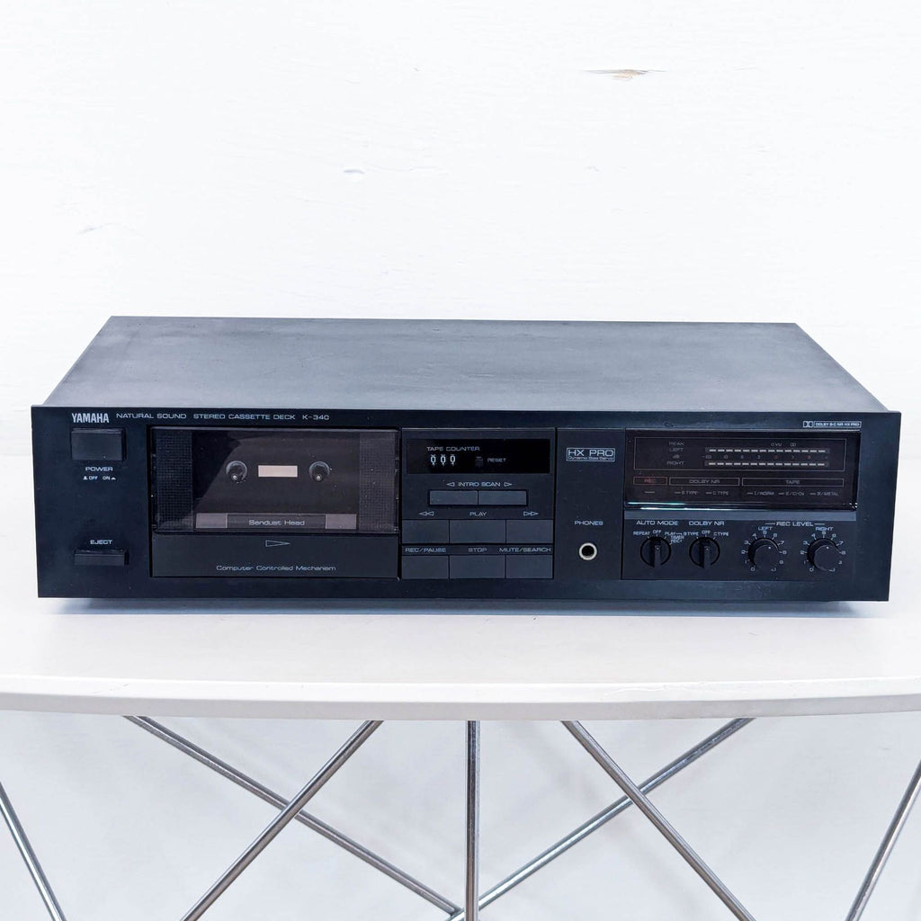 a vintage stereo system from the 1980s.