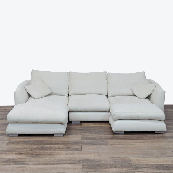 a modern sofa with a square shape and a square shape.