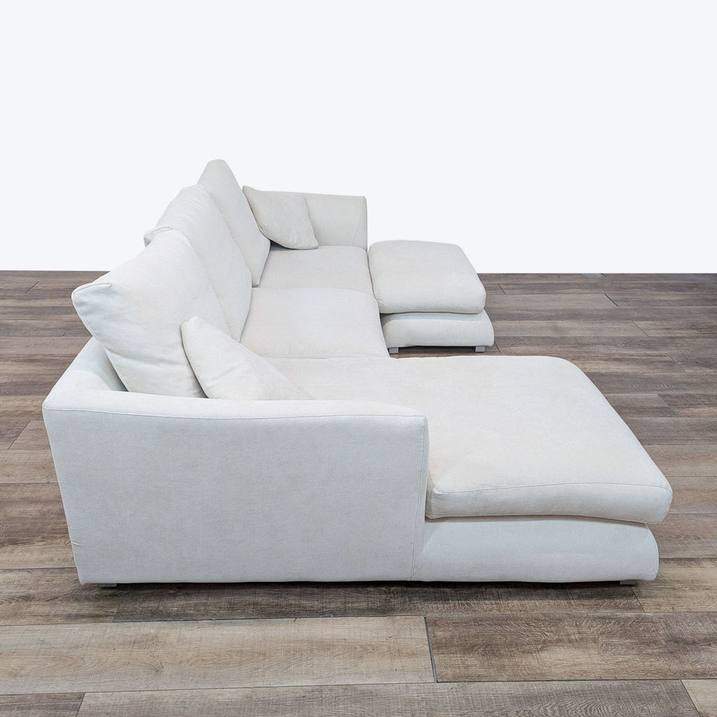 Mario Capasa Modern Sectional Sofa with Double Chaise