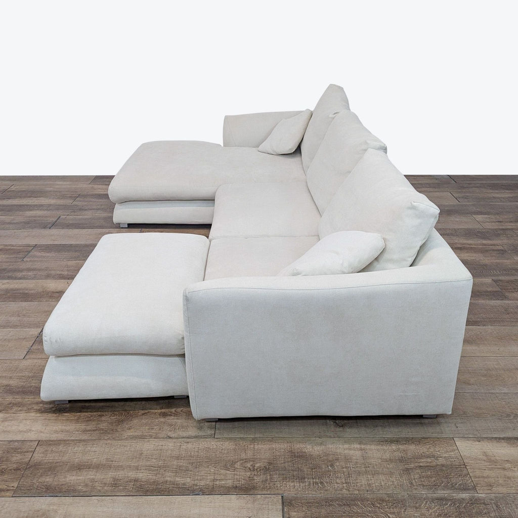 Mario Capasa Modern Sectional Sofa with Double Chaise