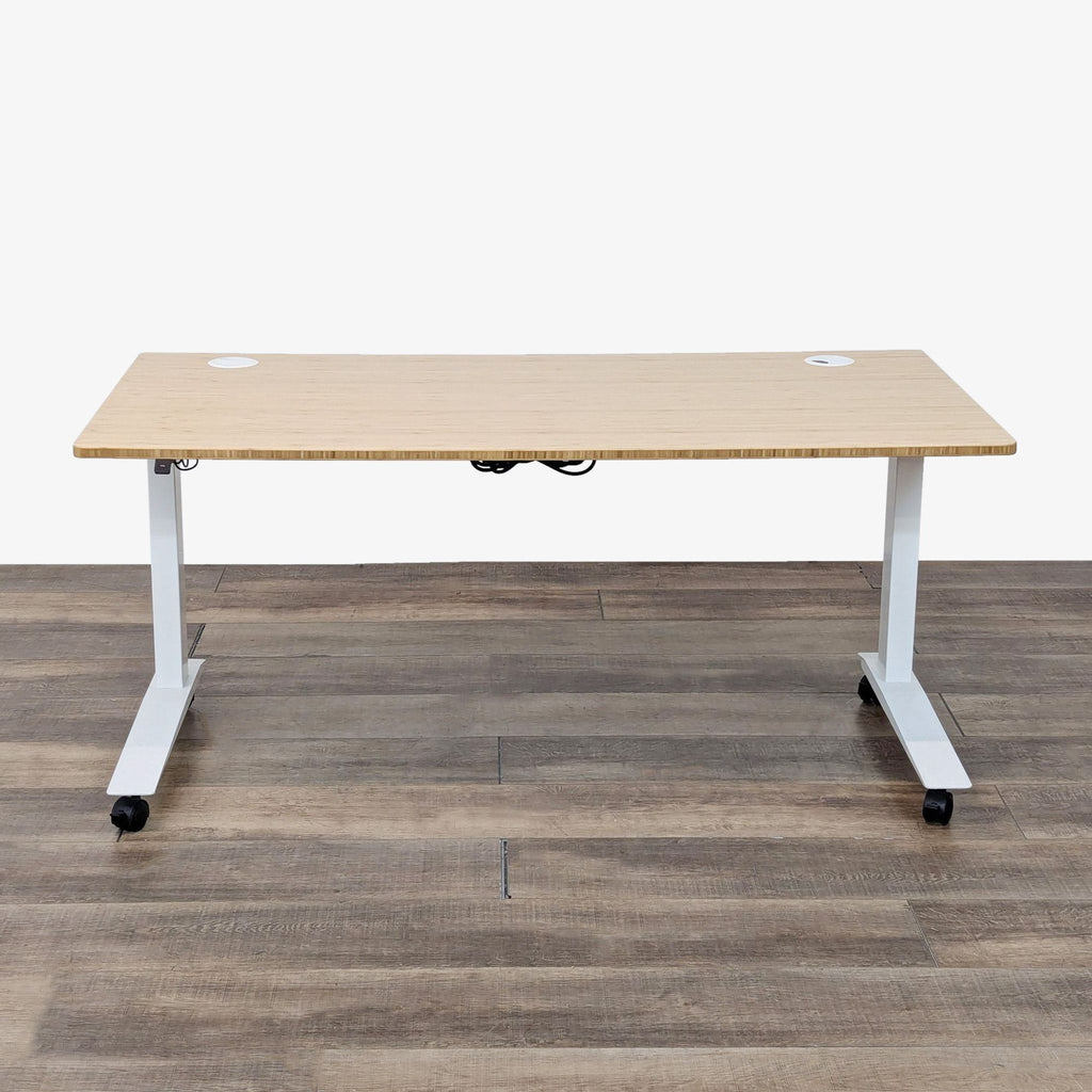 the adjustable desk with adjustable legs