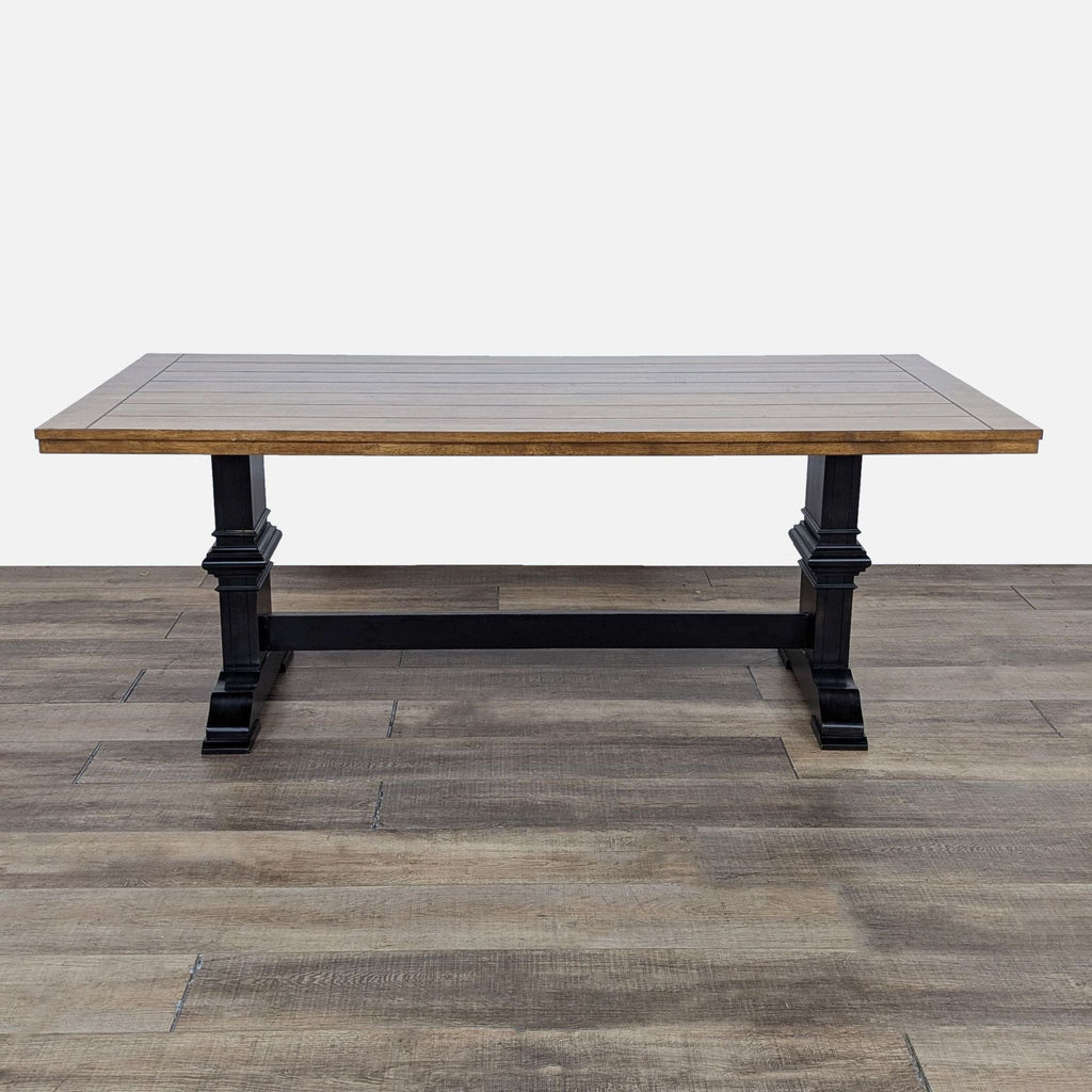 Fortville Solid Wood Farmhouse Dining Table