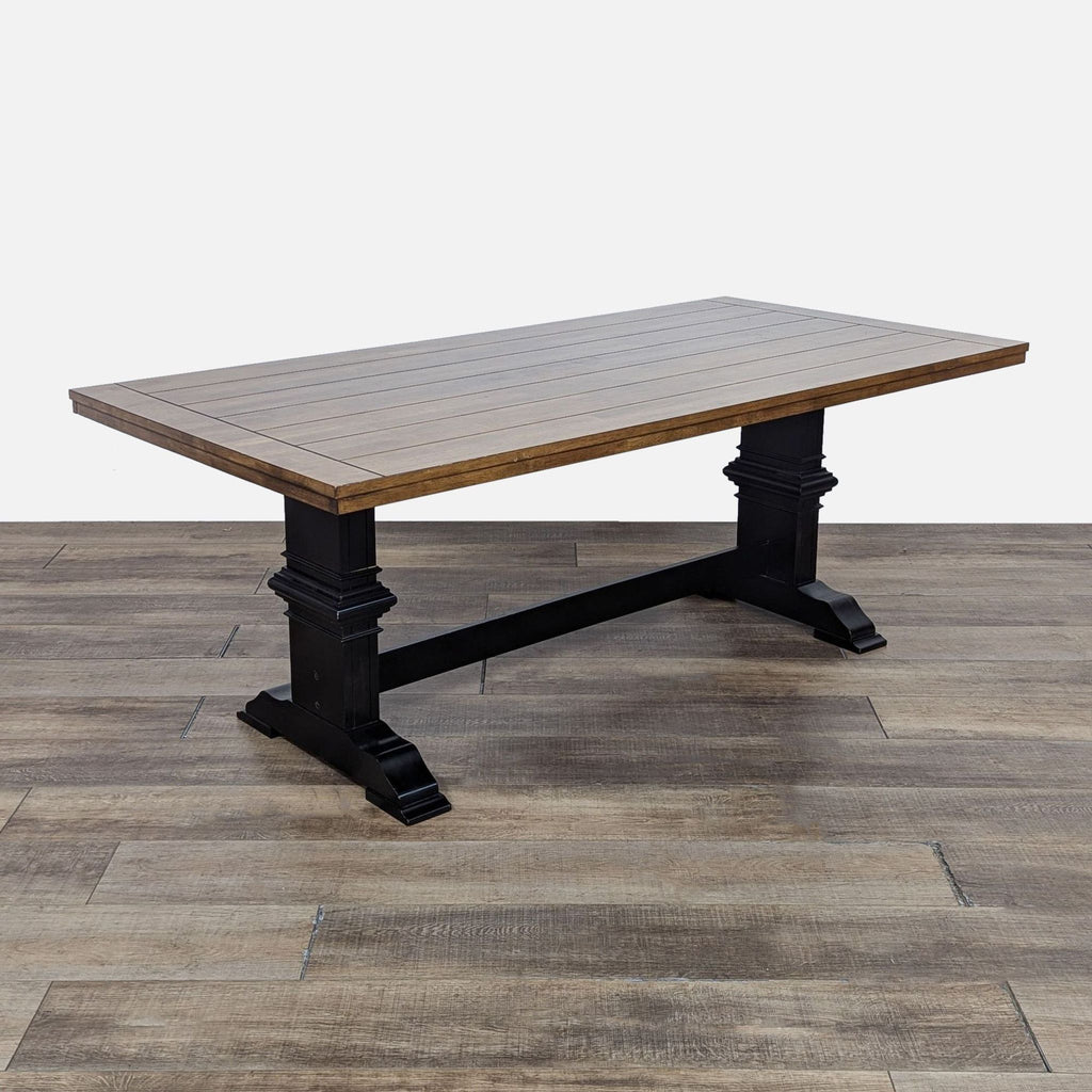 Fortville Solid Wood Farmhouse Dining Table