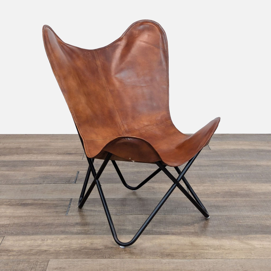 Contemporary Leather Butterfly Chair