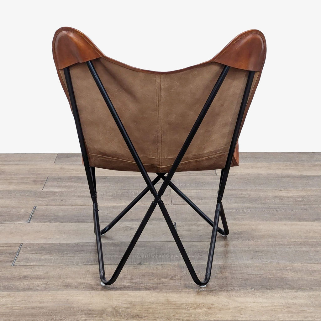 Contemporary Leather Butterfly Chair