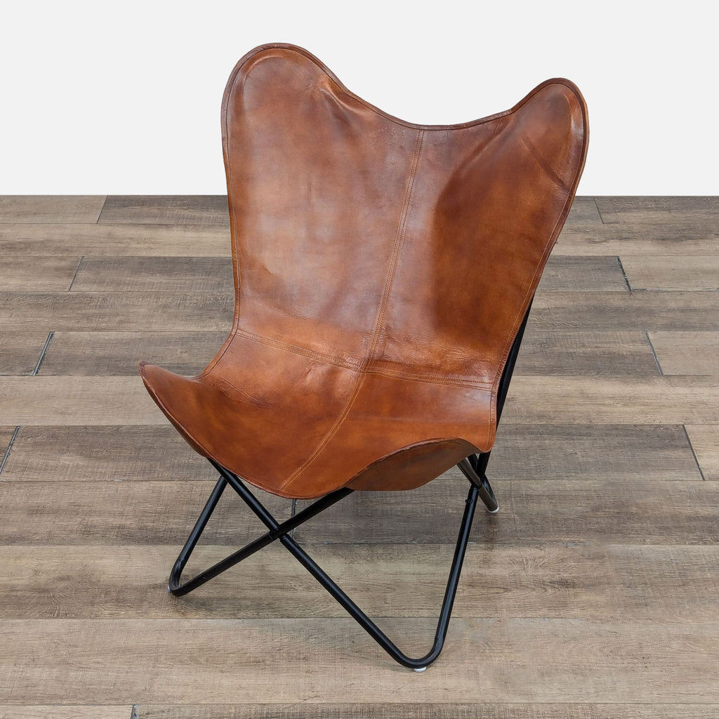 Contemporary Leather Butterfly Chair