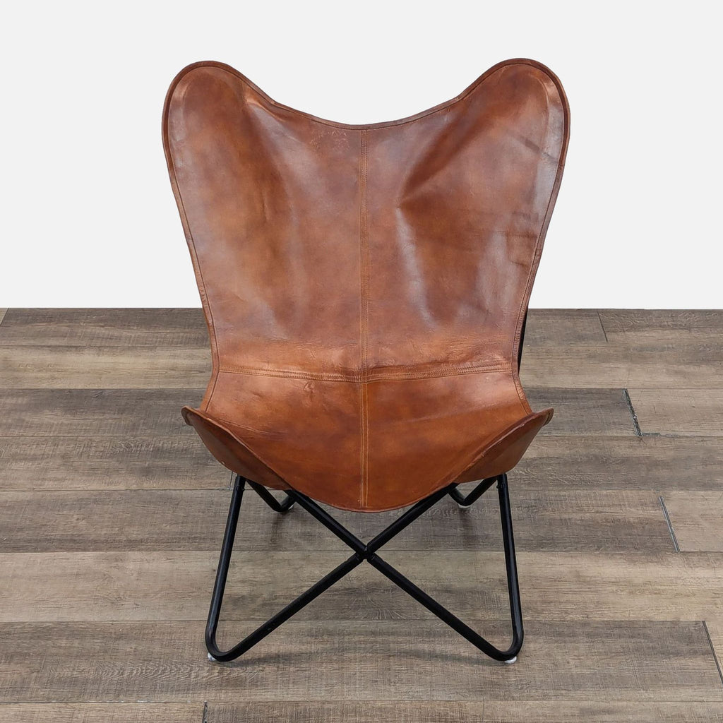 Contemporary Leather Butterfly Chair
