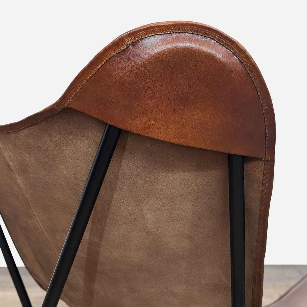 Contemporary Leather Butterfly Chair