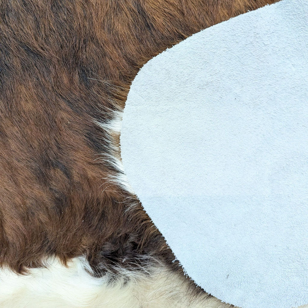 Natural Tri-Color Brindle Cowhide Rug by ECowhides