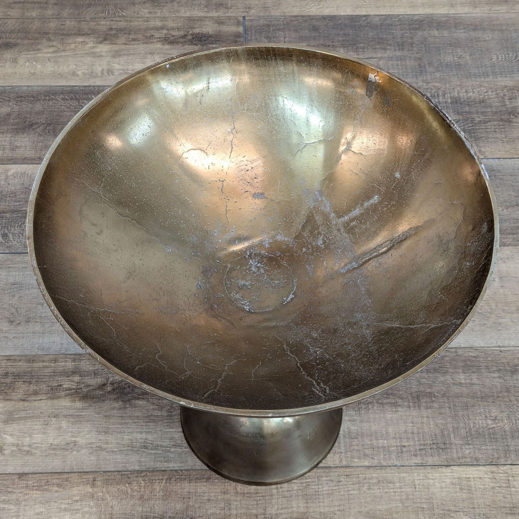 Large Metal Display Bowl