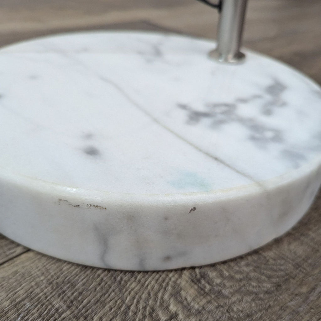 marble table base with a marble base