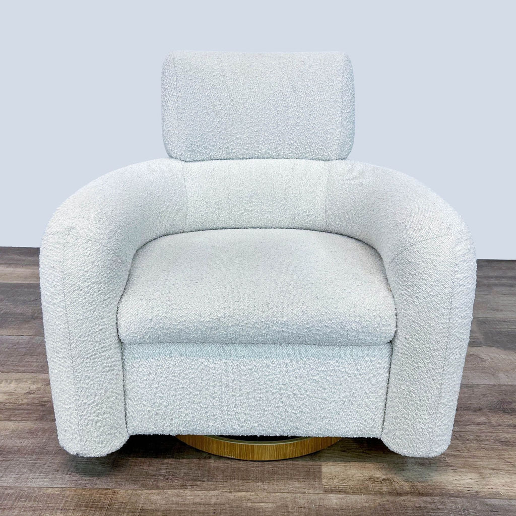 Snoozer Cream Boucle Nursery Swivel Glider By Crate & Barrel