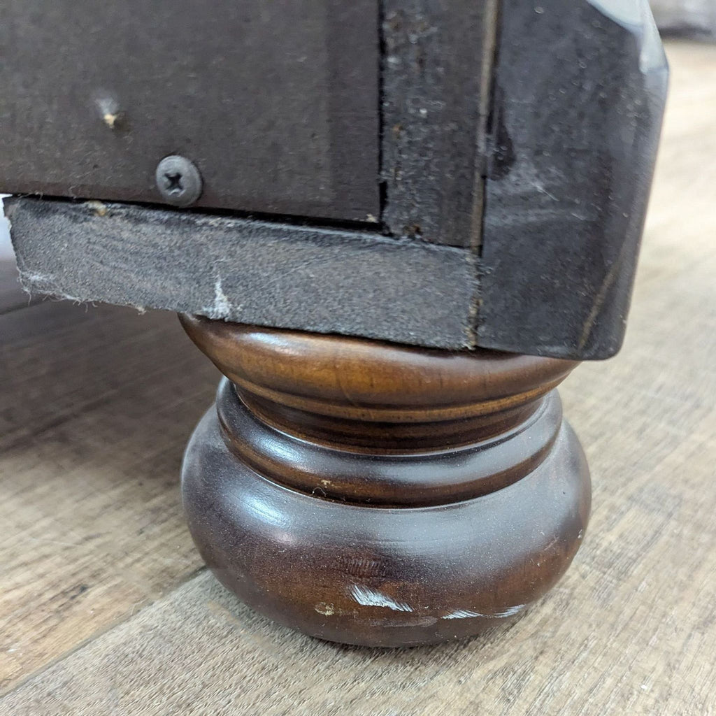 a pair of antique cast iron desks