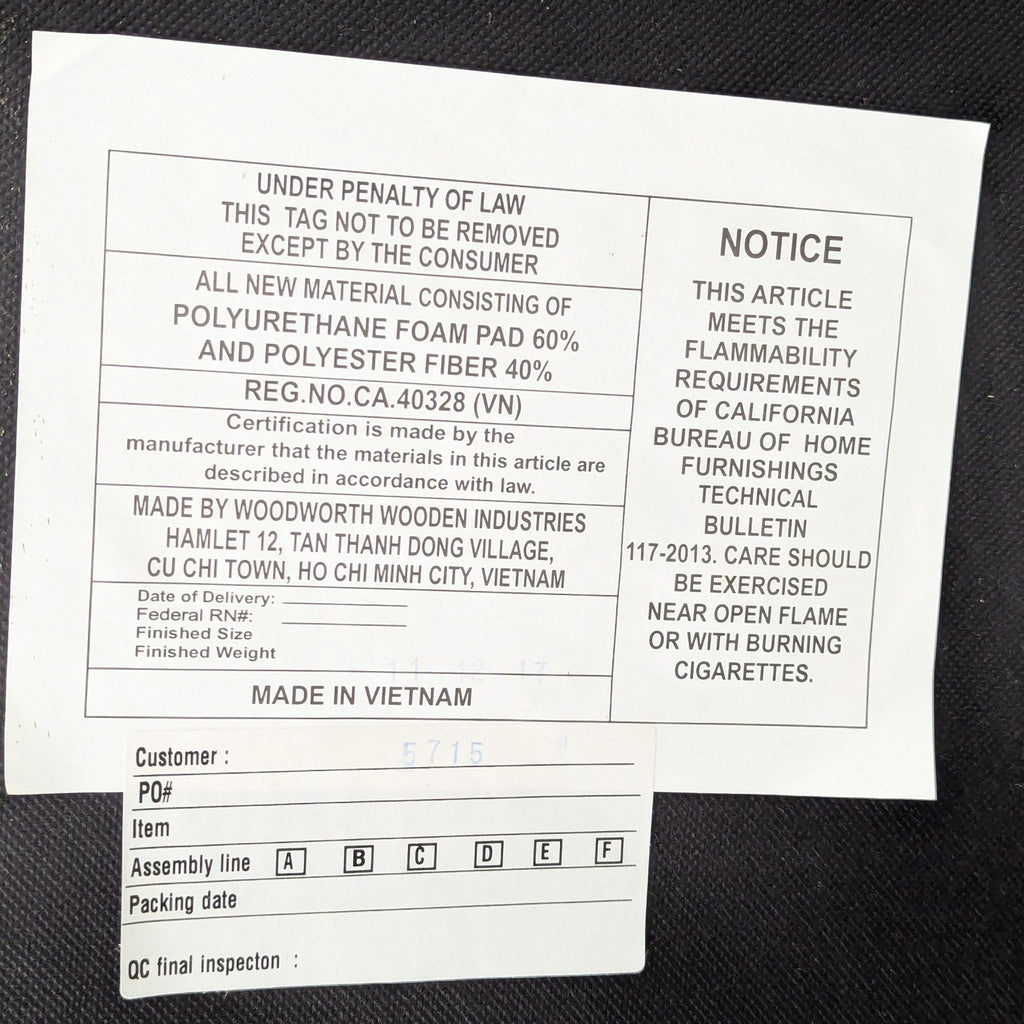 a close up of a paper with the words ` ` penalty of law ' ' on it.