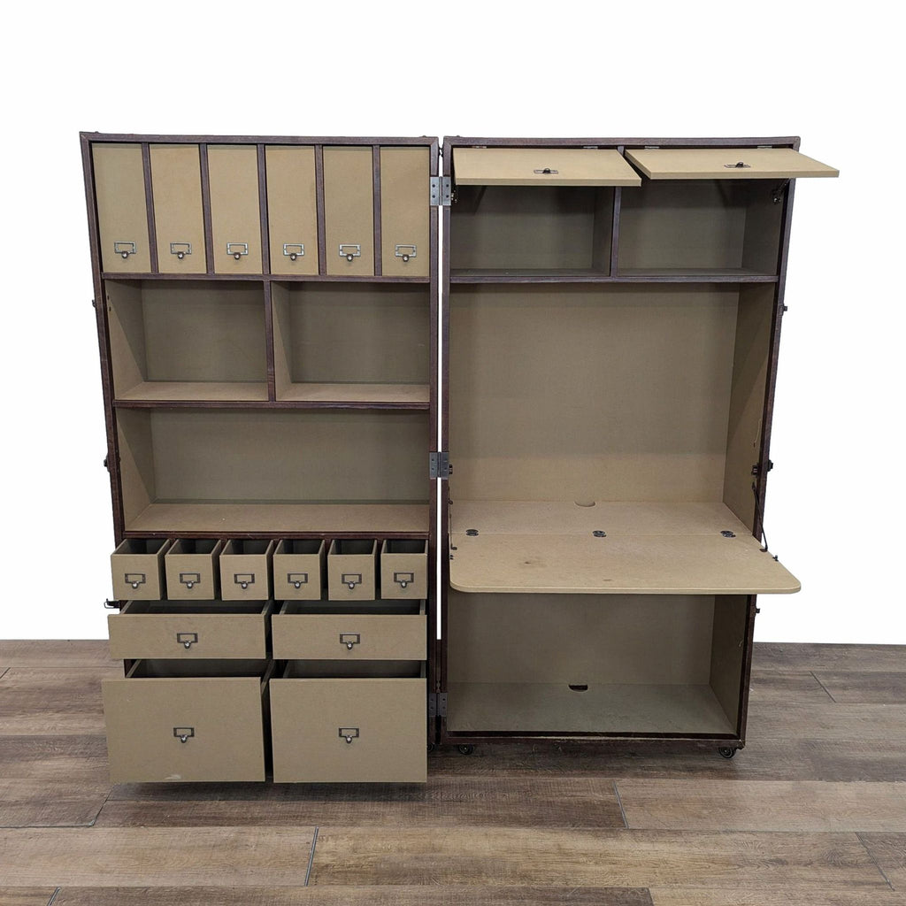 the [ unused0 ] - - wooden storage cabinet