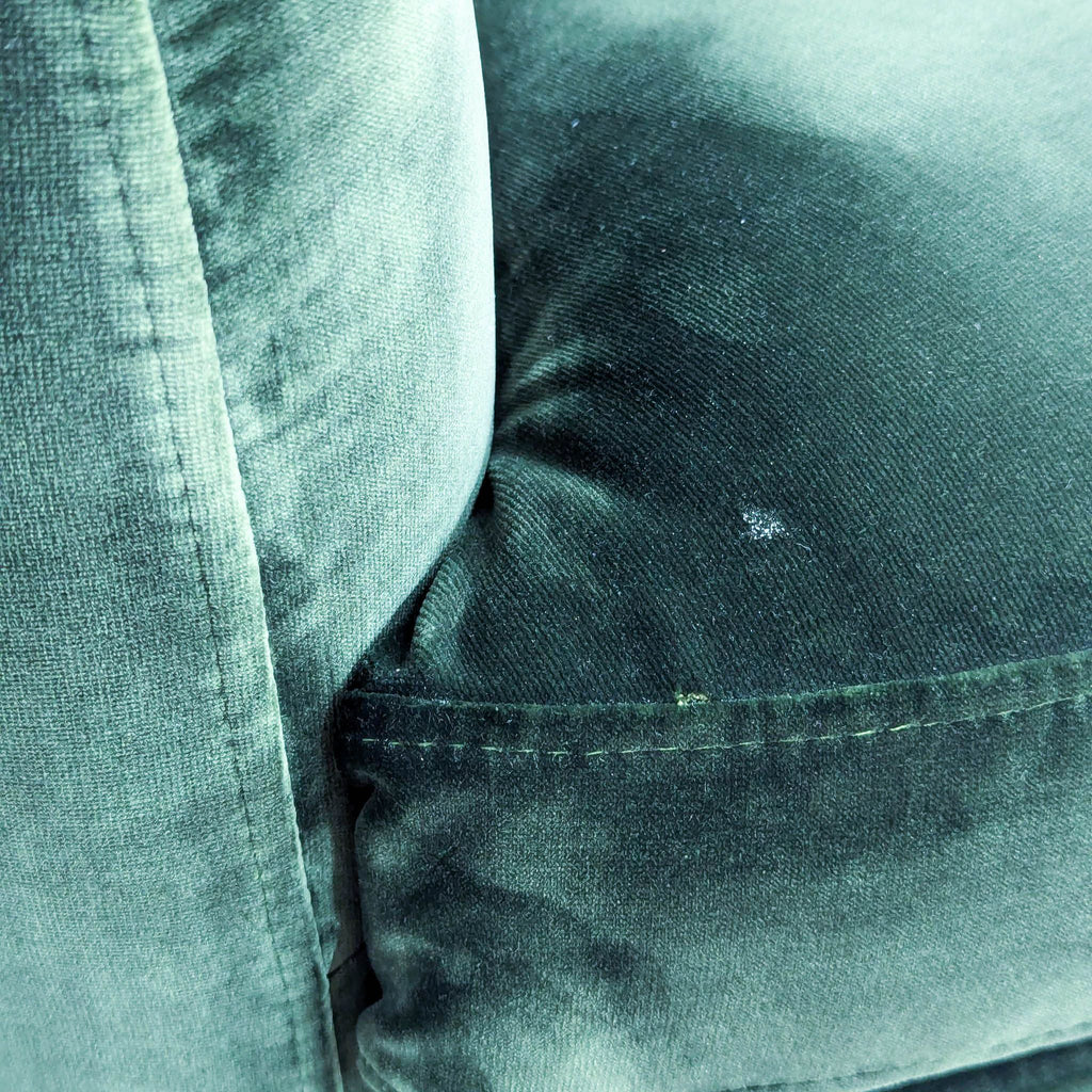 Modern Green Velvet Swivel Chair by Jason Furnitire