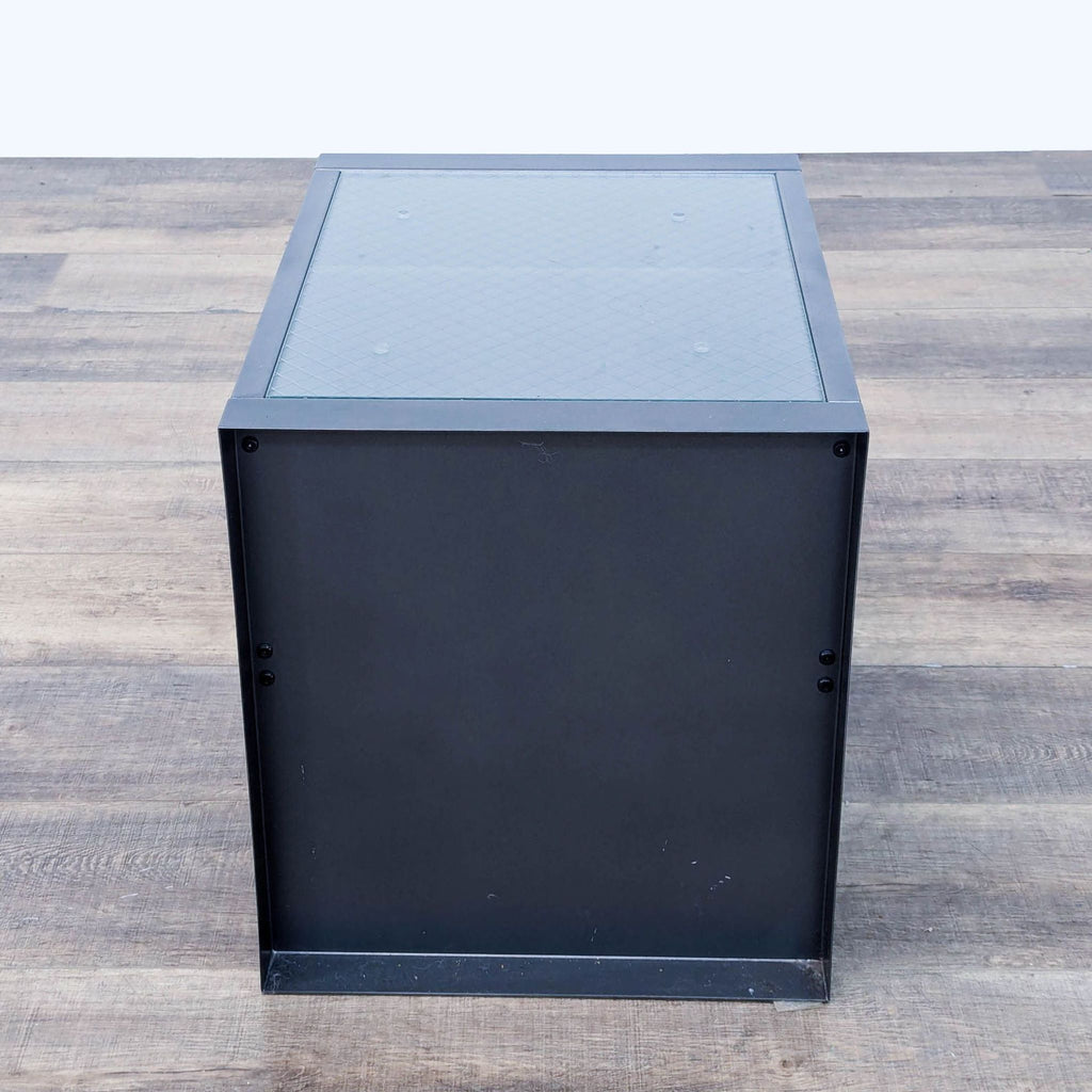 CB2 Metal End Table with Shelf