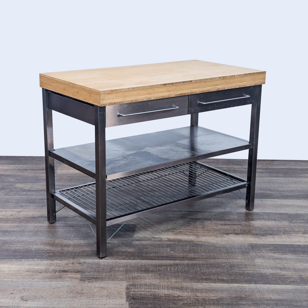 industrial style industrial style metal coffee table with a shelf