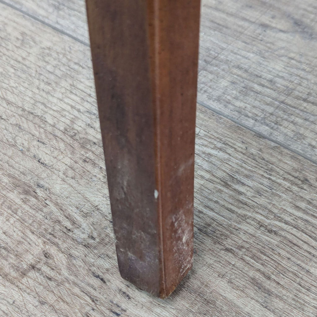 a pair of antique french iron and wood dining tables