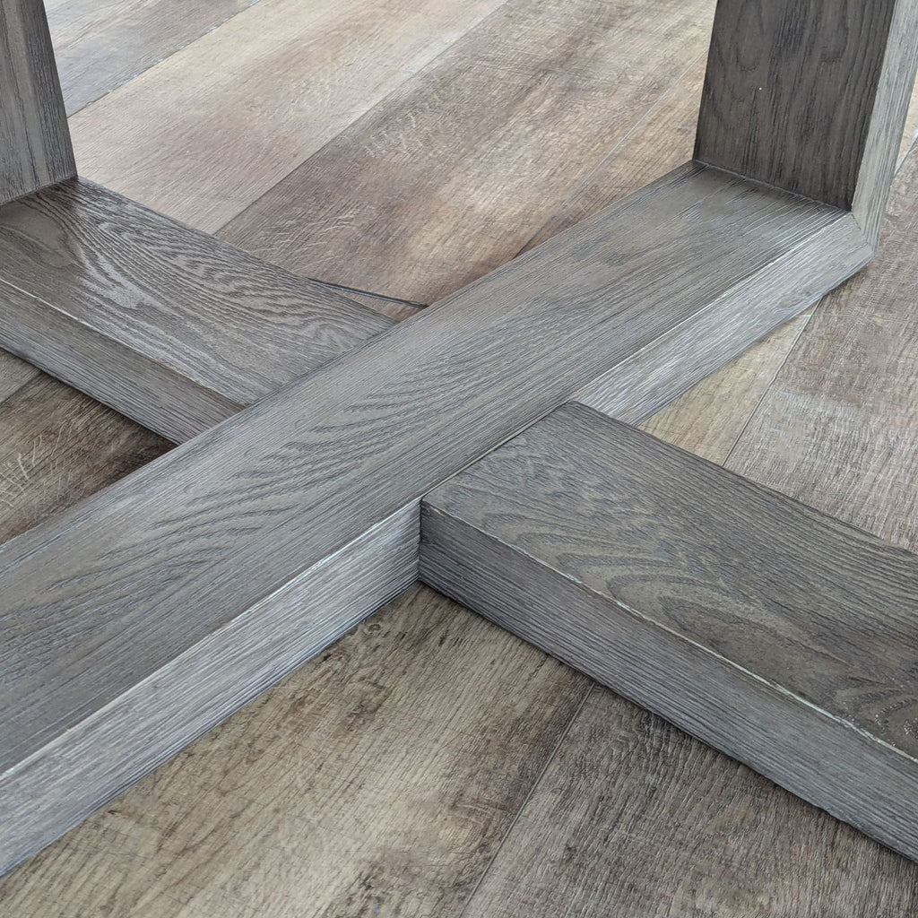 the gray barn hexham grey wood effect dining table