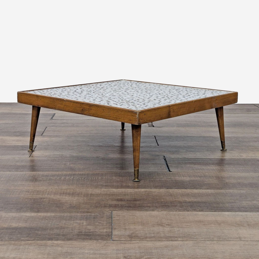 Mid-Century Mosaic Top Coffee Table