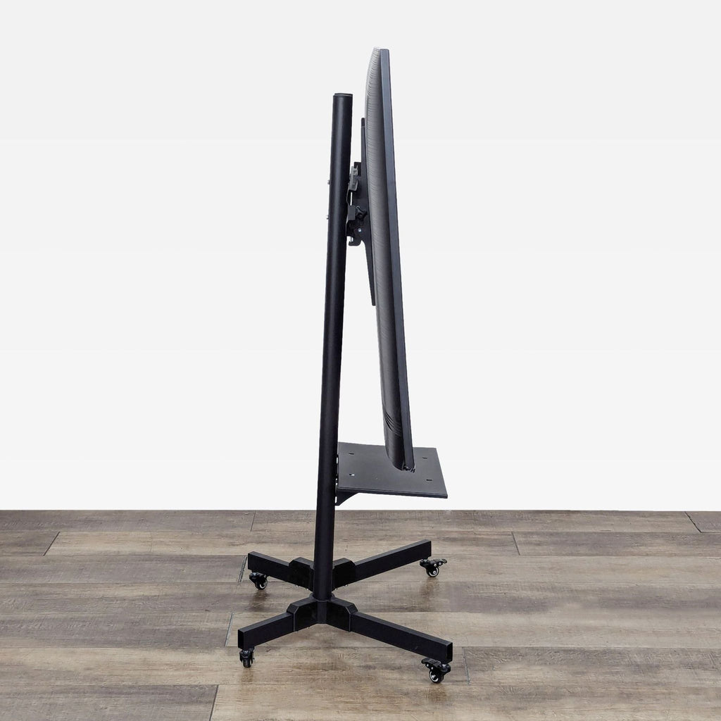 a large size monitor stand with a black base