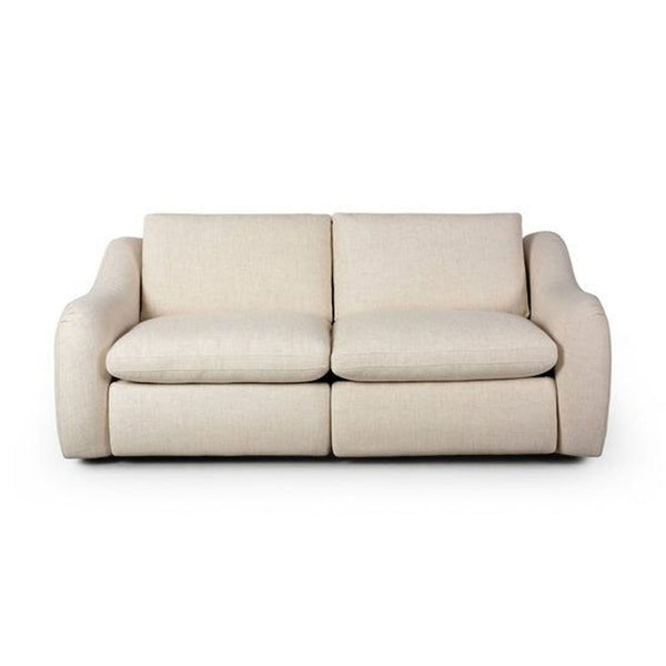 the sofa is a sofa that is made of soft cotton and has a soft, comfortable fabric.