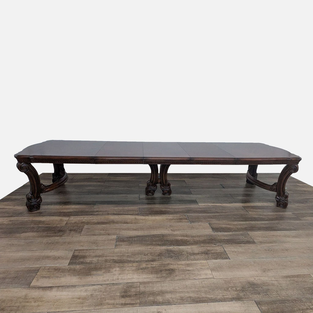 a large chinese teak wood coffee table