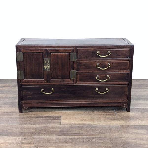 a late 19th century mahogany chest of drawers