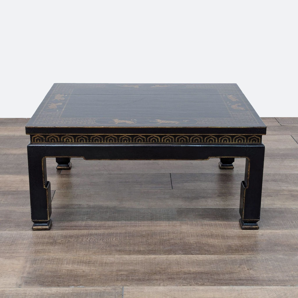 a chinese lacquer coffee table, 19th century