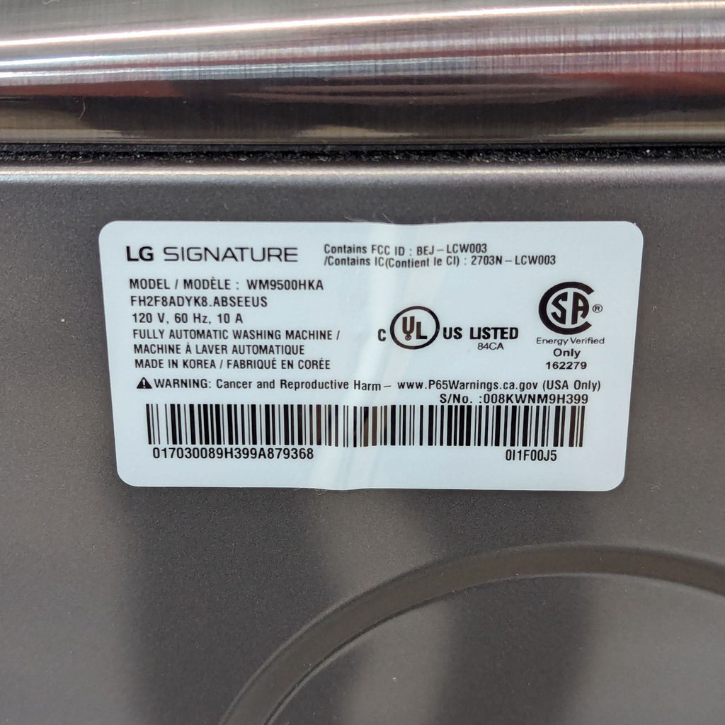 LG Front Load Washer