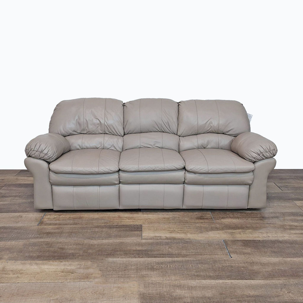 leather sofa in a modern style