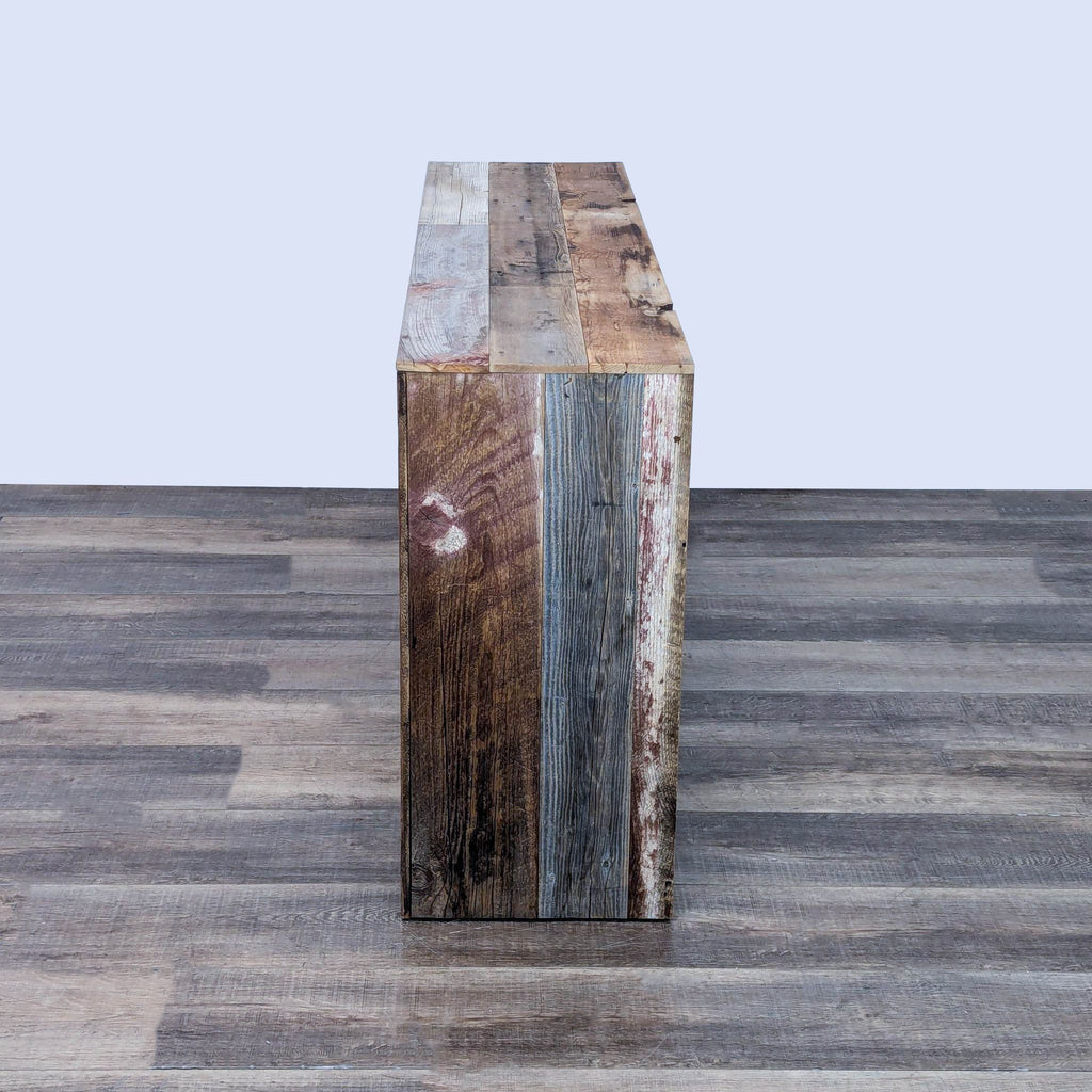 Reclaimed Wood One Drawer Console Table