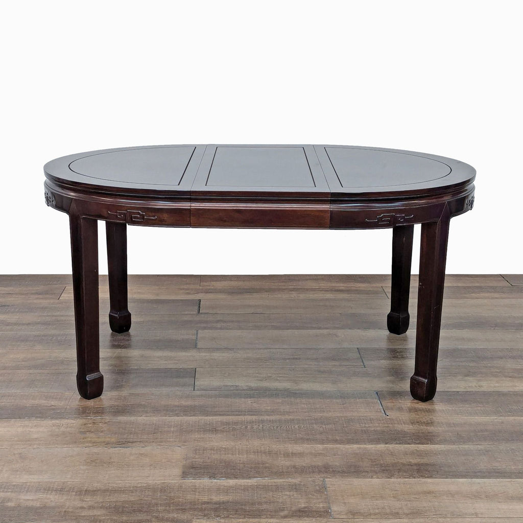 Rosewood Chinese 7-Piece Dining Set with Expanding Table