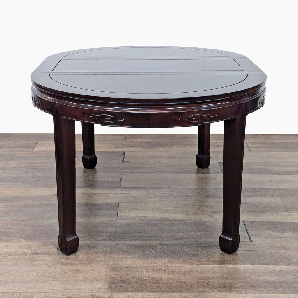 Rosewood Chinese 7-Piece Dining Set with Expanding Table