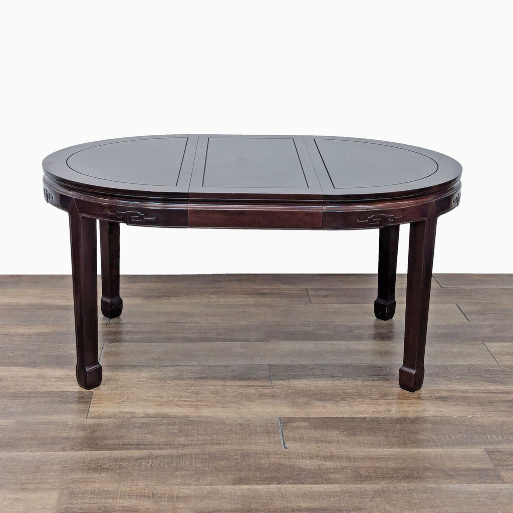 Rosewood Chinese 7-Piece Dining Set with Expanding Table