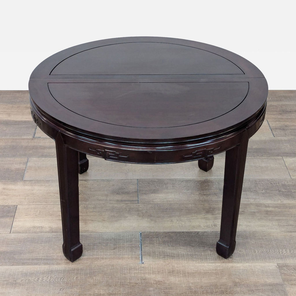 Rosewood Chinese 7-Piece Dining Set with Expanding Table