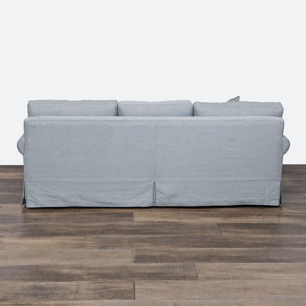 the sofa is a modern sofa with a modern design.