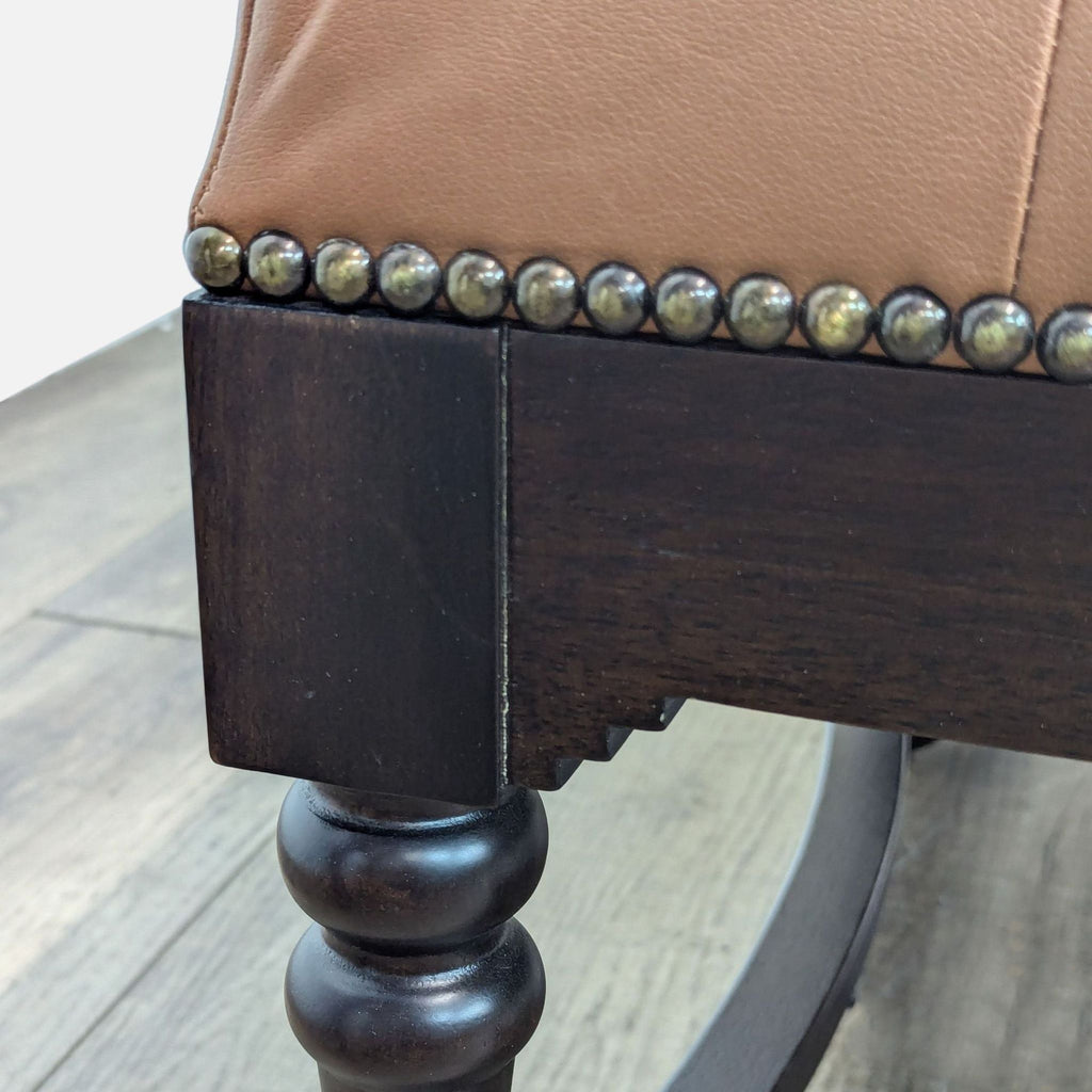 Classic Leather Tufted Square Ottoman