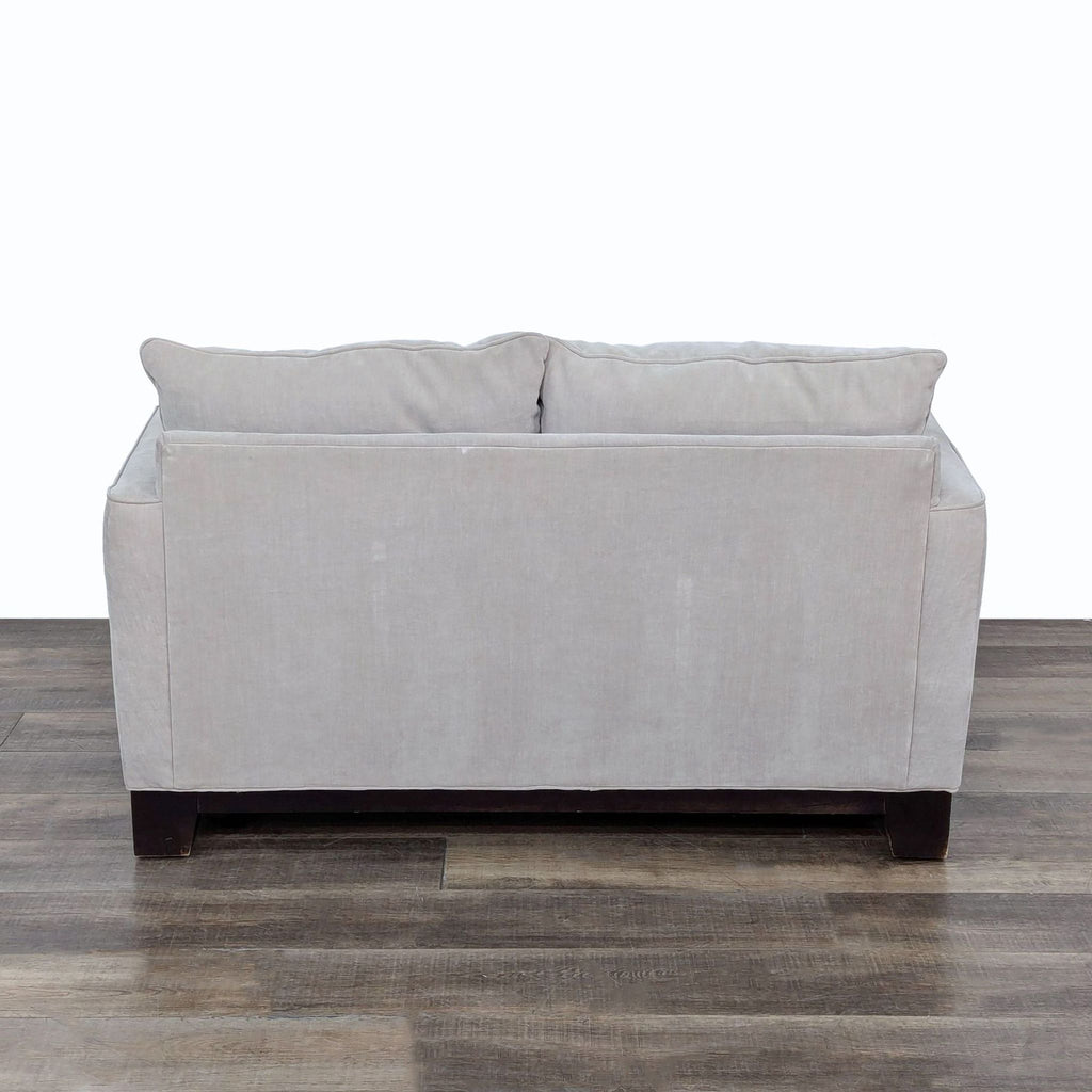 Beige Loveseat with Contemporary Design