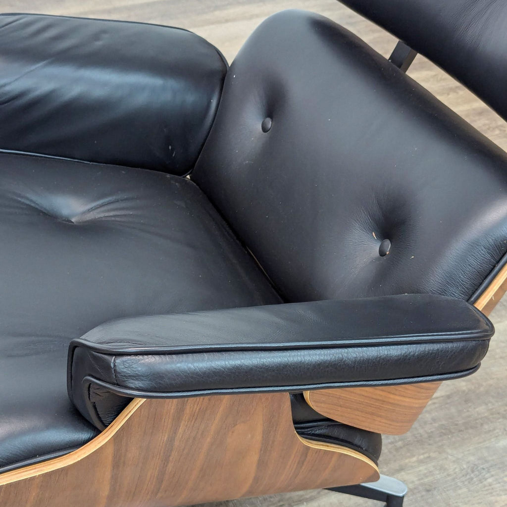 Eames Style Mid Century Modern Lounge Chair and Ottoman