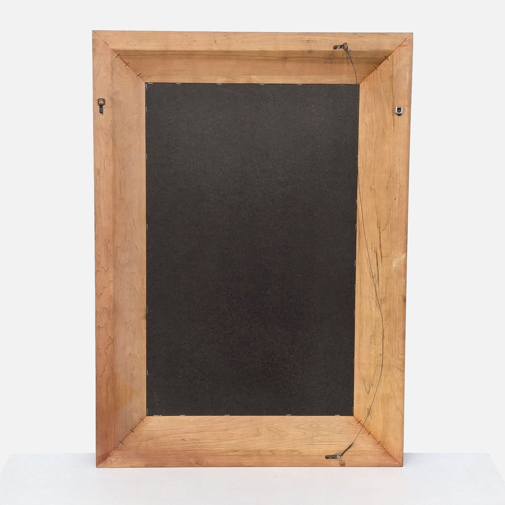 chalkboard frame with a blackboard and a wooden frame.