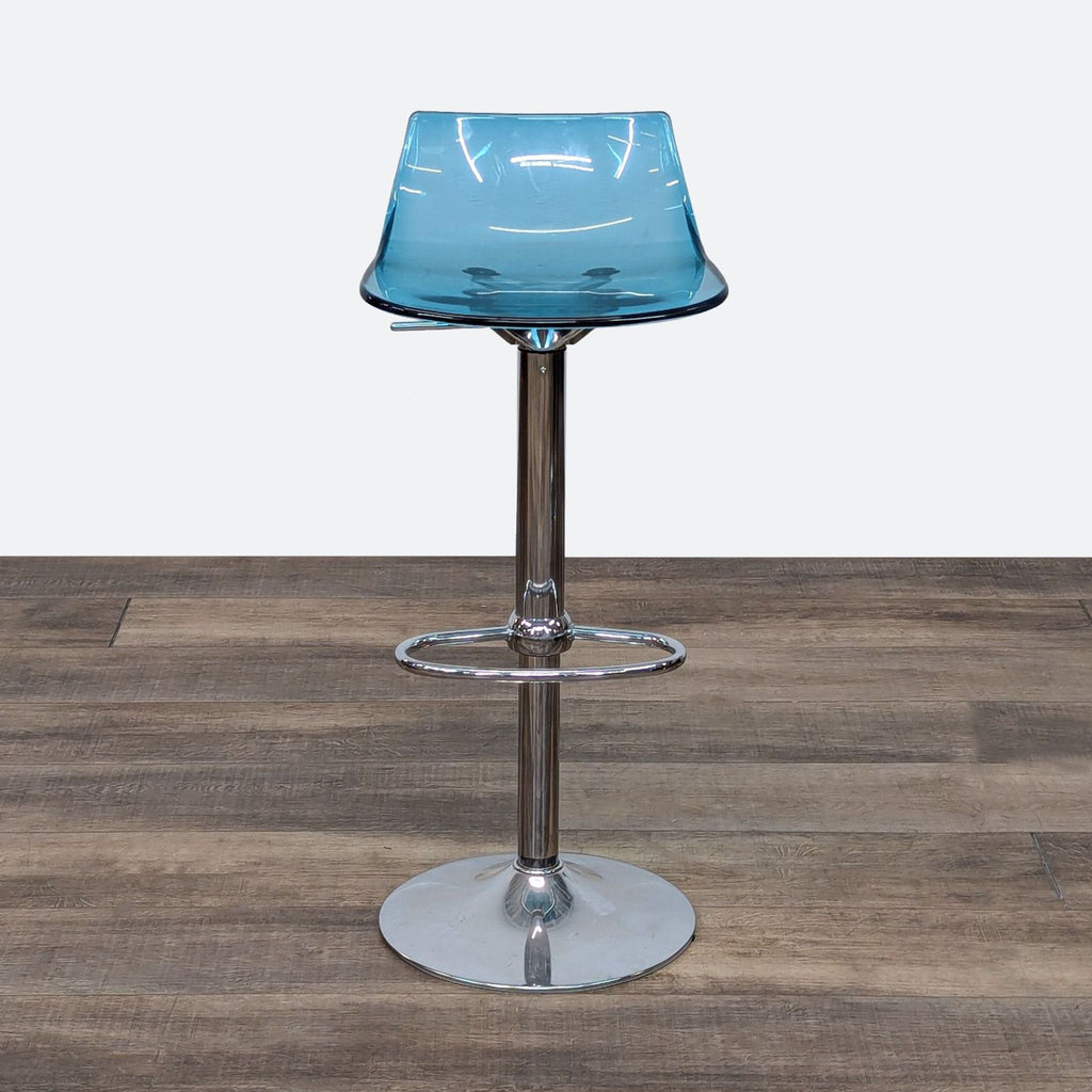 Set of 3 Modern Style Acrylic Adjustable Bar Stools