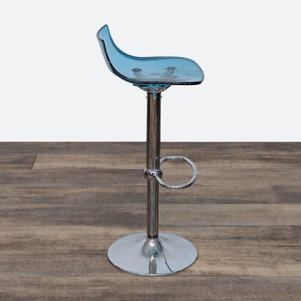 Set of 3 Modern Style Acrylic Adjustable Bar Stools